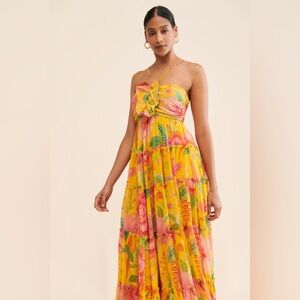 Farm Rio Macaw Bloom Maxi Dress